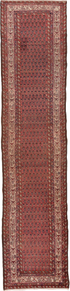 Antique Saraband Runner Rug (3' x 13')